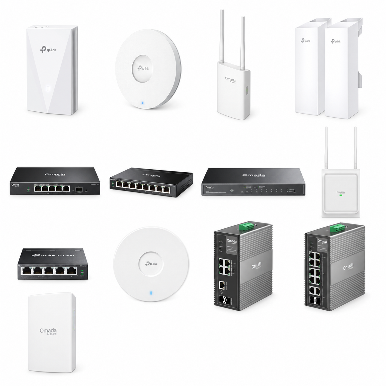 Switches PoE et points d'accès WiFi Omada