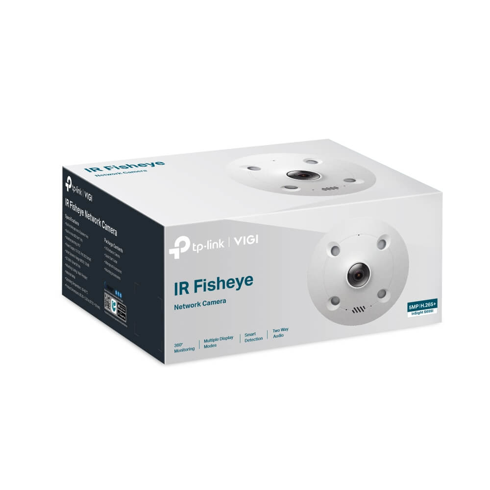 Caméra fisheye IP 5MP PoE VIGI InSight S655I