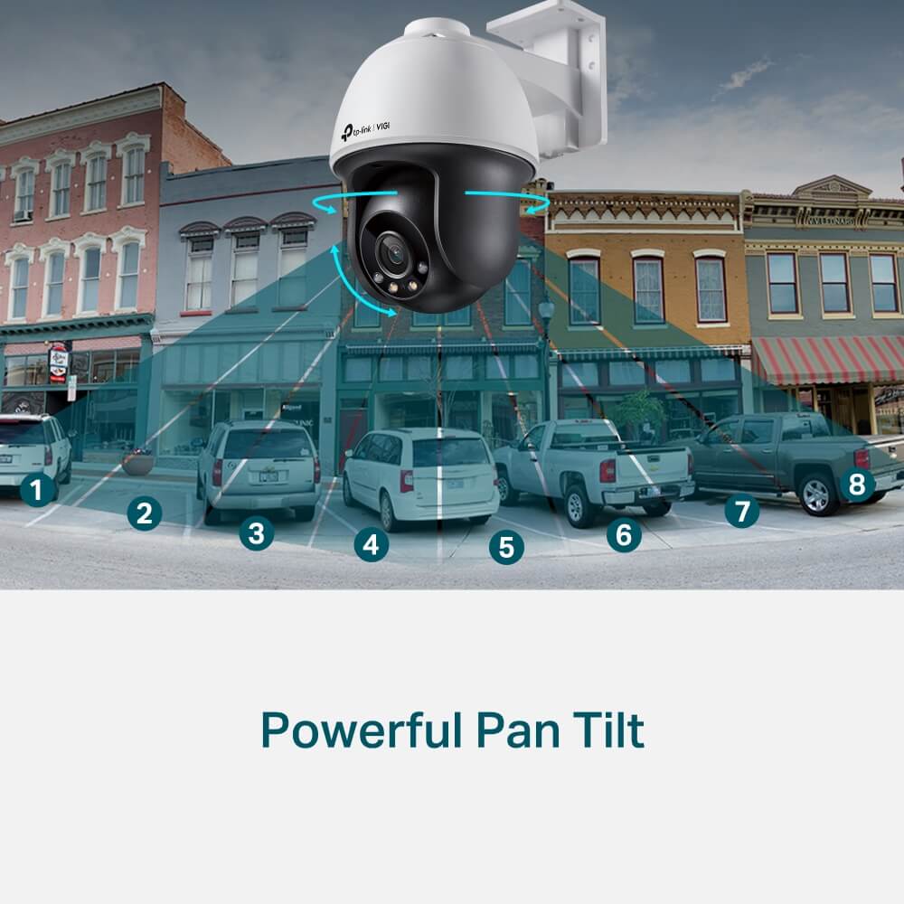 VIGI C540 – caméra réseau Pan/Tilt extérieure 4MP couleur – vue 3