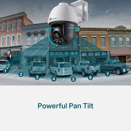 Pack 6 caméras Pan/Tilt C540 4MP – kit vidéosurveillance VIGI – vue 2