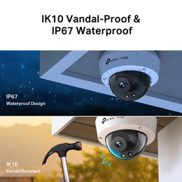 Pack 6 dômes C240 4MP – kit vidéosurveillance VIGI – vue 2