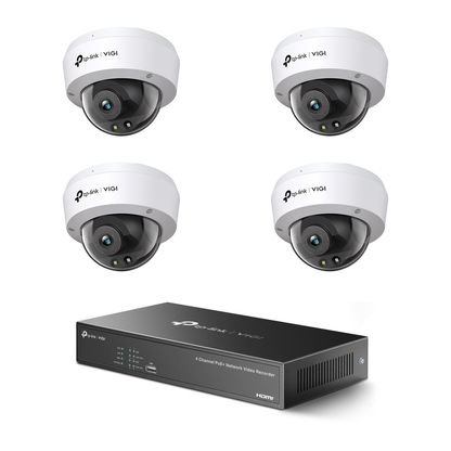 Pack 4 dômes C240 4MP – kit vidéosurveillance VIGI