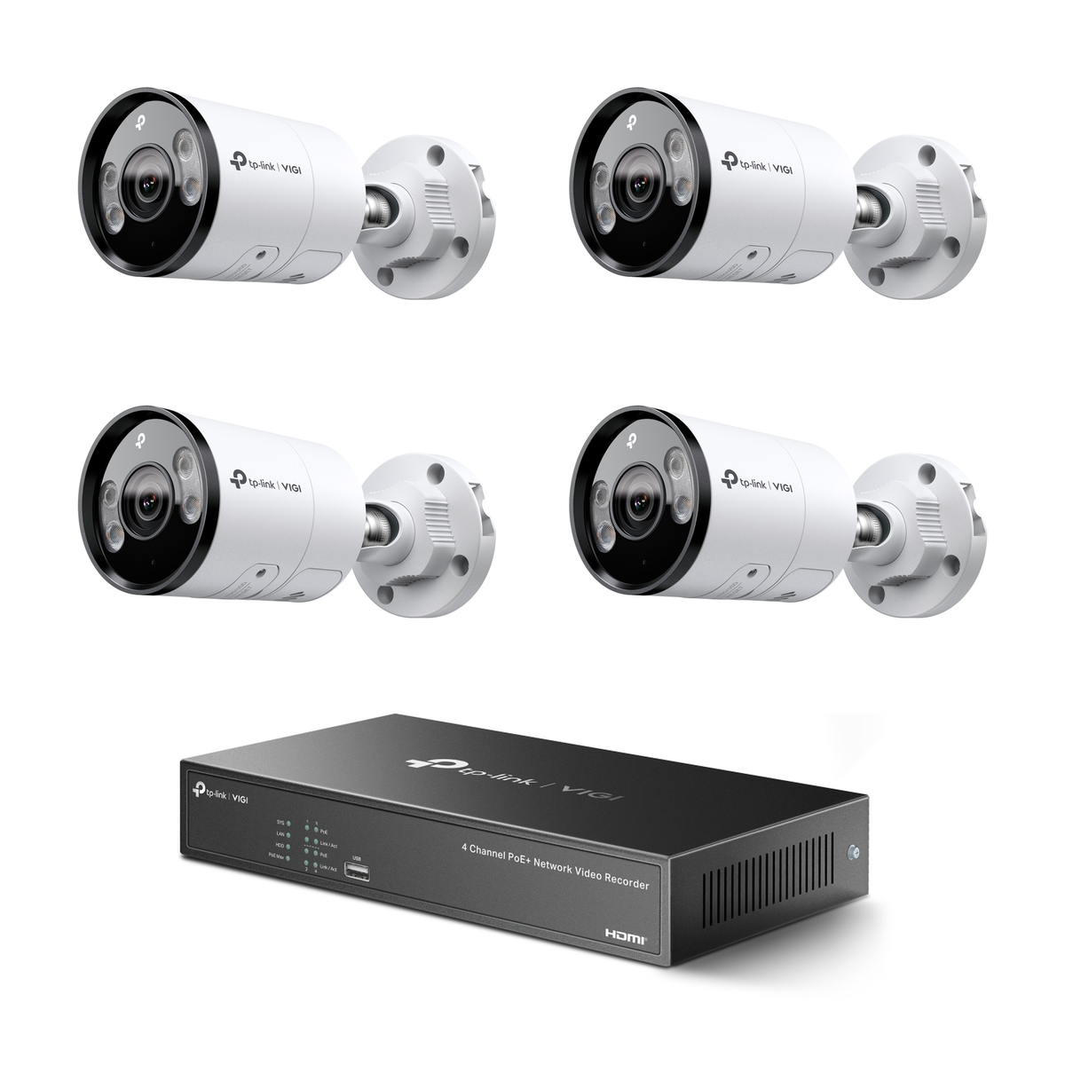 Pack 4 bullets InSight S385 4K – kit vidéosurveillance VIGI