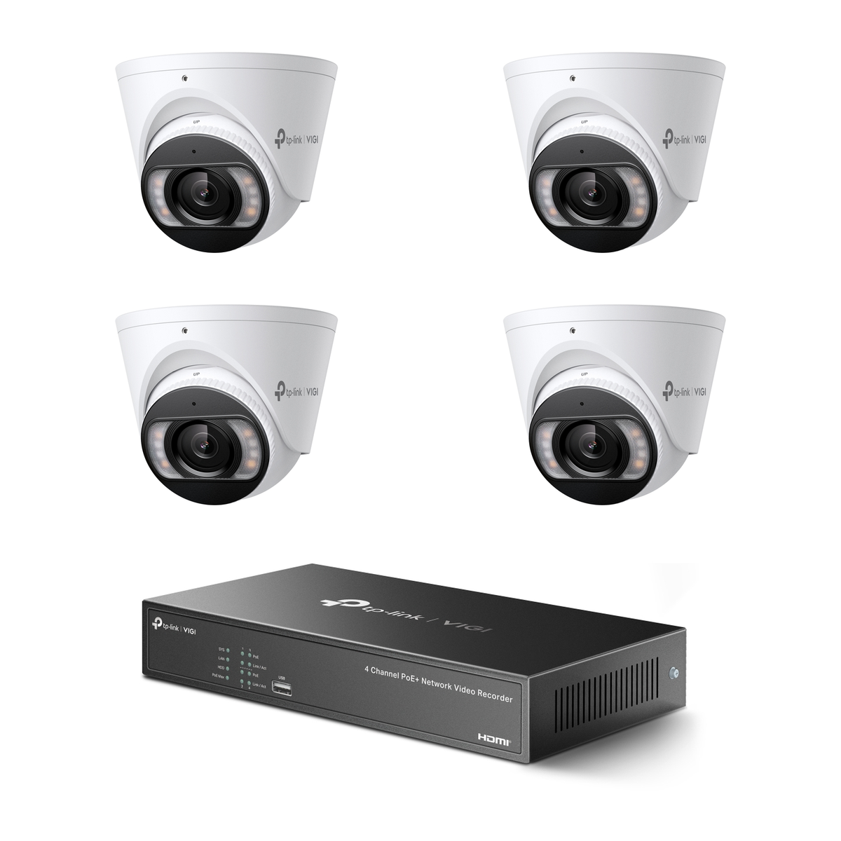 Pack 4 tourelles InSight S485 4K – kit vidéosurveillance VIGI