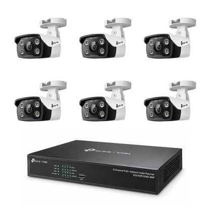Pack 6 bullets C340 4MP – kit vidéosurveillance VIGI