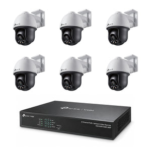 Pack 6 caméras Pan/Tilt C540 4MP – kit vidéosurveillance VIGI