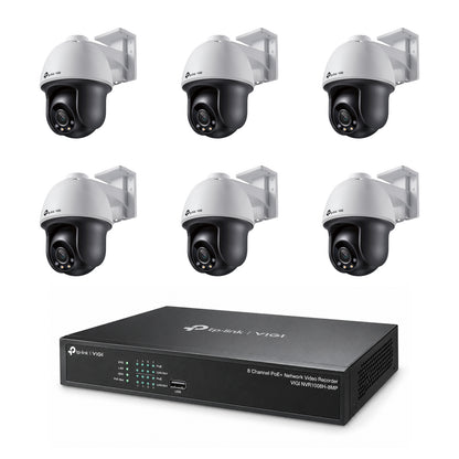 Pack 6 caméras Pan/Tilt C540 4MP – kit vidéosurveillance VIGI