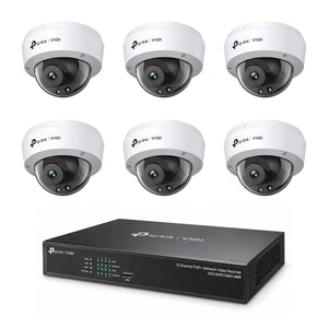 Pack 6 dômes C240 4MP – kit vidéosurveillance VIGI