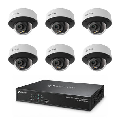 Pack 6 dômes InSight S245 4MP – kit vidéosurveillance VIGI