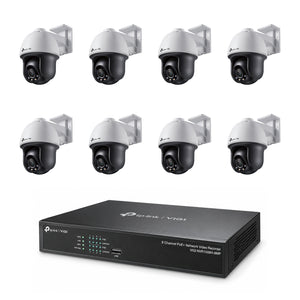 Pack 8 caméras Pan/Tilt C540 4MP