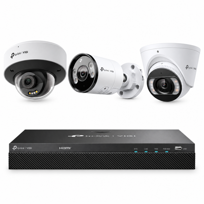 Kit de démo VIGI InSight – dôme, bullet, tourelle et NVR PoE+